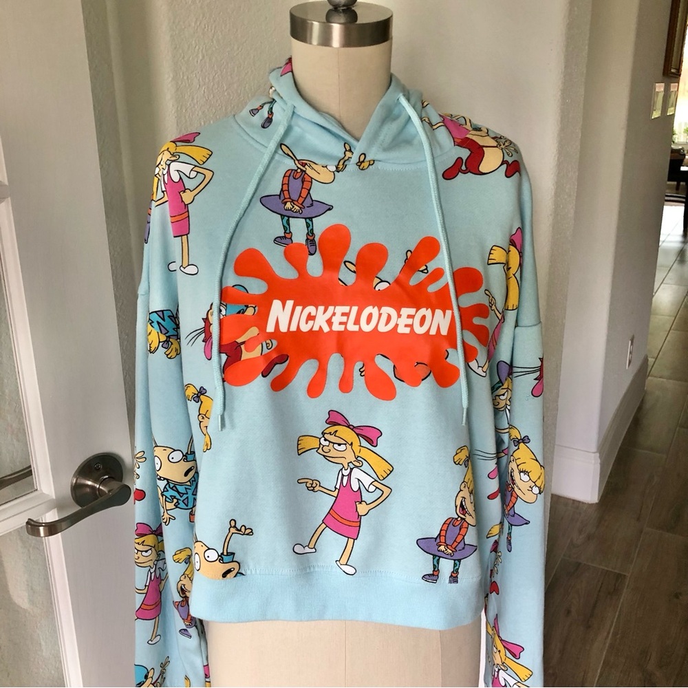 90s Nickelodeon Light Blue Hoodie